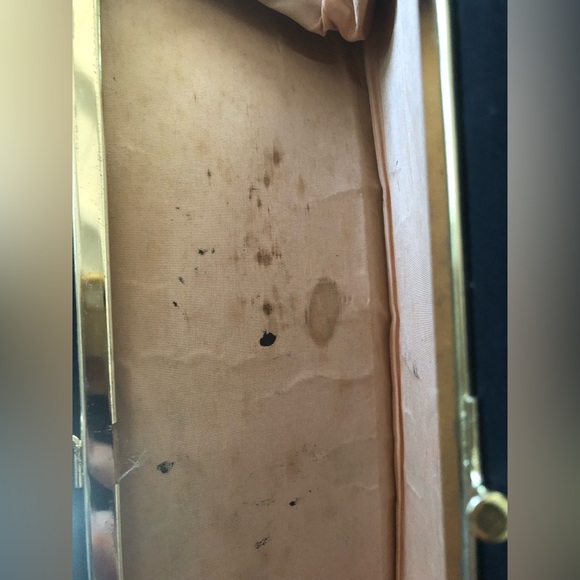 Vintage 1950’s Harry Levine USA Cloth Satin Black Clutch - Picture 6 of 6